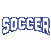 Linear Soccer Logo digitized embroidery design