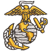 US Marine Corps Emblem Mark digitized embroidery design