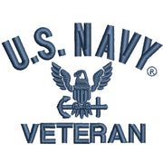 Licensed Eagle Navy Veteran digitized embroidery design
