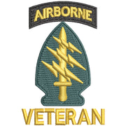 Licensed 1st Special Forces Command Veteran digitized embroidery design