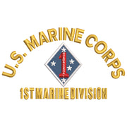 U.S. Marine Corps 1st Marine Division digitized embroidery design