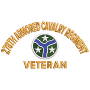 U.S. Army 278th Armored Cavalry Regiment digitized embroidery design