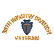 U.S. Army 36th Infantry Division Logo digitized embroidery design