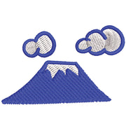Mount Fuji Logo digitized embroidery design