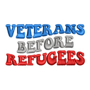Veteran Before Refugees digitized embroidery design