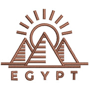 Pyramid logo digitized embroidery design