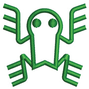 Aztec Frog Symbol digitized embroidery design