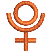 Pluto Logo digitized embroidery design