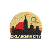 Oklahoma Skyline digitized embroidery design