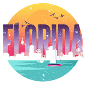 Light Purple Vintage Florida Sunset