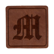 Old English M Faux Leather Patch - Old English M OSFM
