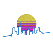 Neon City Skyline - Neon City Skyline OSFM