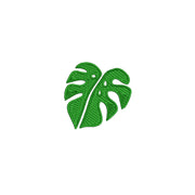 Monstera Leaf digitized embroidery design