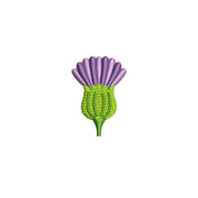 Highland Thistle Symbol digitized embroidery design