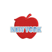 Big Apple New York digitized embroidery design