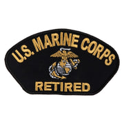 US Marine Corps Veteran Patch - Black OSFM