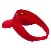 I Love Burger Embroidered Cotton Twill Sun Visor - Red OSFM