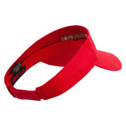 I Love Burger Embroidered Cotton Twill Sun Visor - Red OSFM