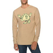 Vintage Taco Graphic Design Unisex Lane Seven Ring Spun Cotton Premium Long Sleeve T-shirt - Mushroom XS
