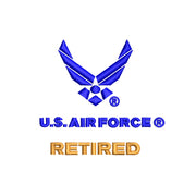 US Air Force Retired with Wing Logo - US Air Force Retired with Wing Logo OSFM