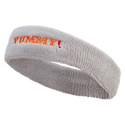 Yummy Embroidered Head Bands Terry - Lt-Grey OSFM