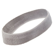 Yummy Embroidered Head Bands Terry - Lt-Grey OSFM