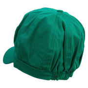 Italian Cuisine Sauce Embroidered Cotton Elastic Newsboy Cap - Lime OSFM