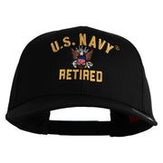 US Navy Retired Military Embroidered Cap