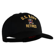 US Navy Retired Military Embroidered Cap