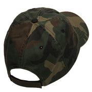 Enzyme Washed Camo Cap