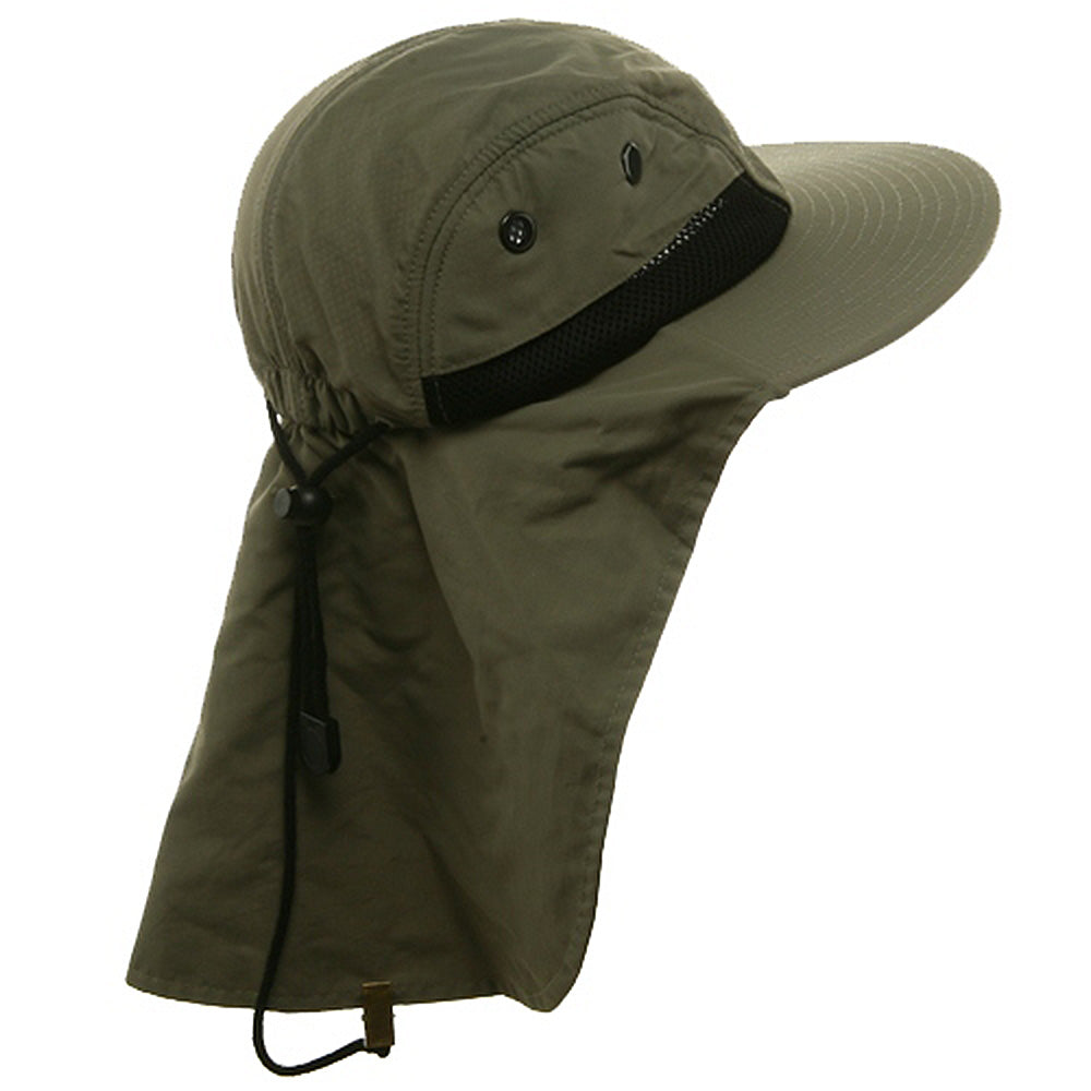 UV 4 Panel Large Bill Flap Hat | UV Block Flap Hat | e4Hats – e4Caps.com