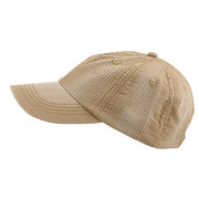 Low Profile Pine Stripe Cotton Washed Cap