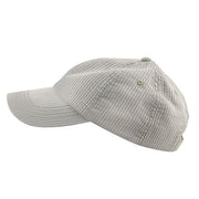 Low Profile Pine Stripe Cotton Washed Cap