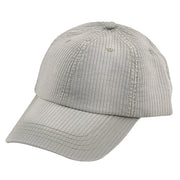 Low Profile Pine Stripe Cotton Washed Cap