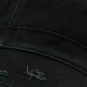 Enzyme Frayed Solid Army Caps