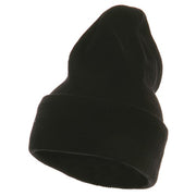 Fleece Lined Cuff Plain Beanie