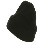 Fleece Lined Cuff Plain Beanie