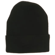 Fleece Lined Cuff Plain Beanie