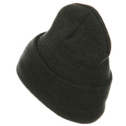 Fleece Lined Cuff Plain Beanie