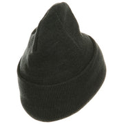 Fleece Lined Cuff Plain Beanie