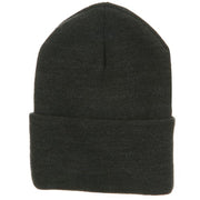 Fleece Lined Cuff Plain Beanie