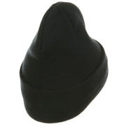 Fleece Lined Cuff Plain Beanie