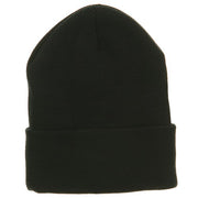 Fleece Lined Cuff Plain Beanie