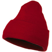 Fleece Lined Cuff Plain Beanie