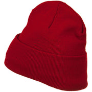 Fleece Lined Cuff Plain Beanie