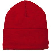 Fleece Lined Cuff Plain Beanie