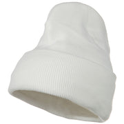 Fleece Lined Cuff Plain Beanie