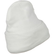 Fleece Lined Cuff Plain Beanie