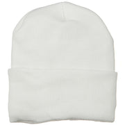 Fleece Lined Cuff Plain Beanie