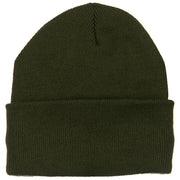 Fleece Lined Cuff Plain Beanie